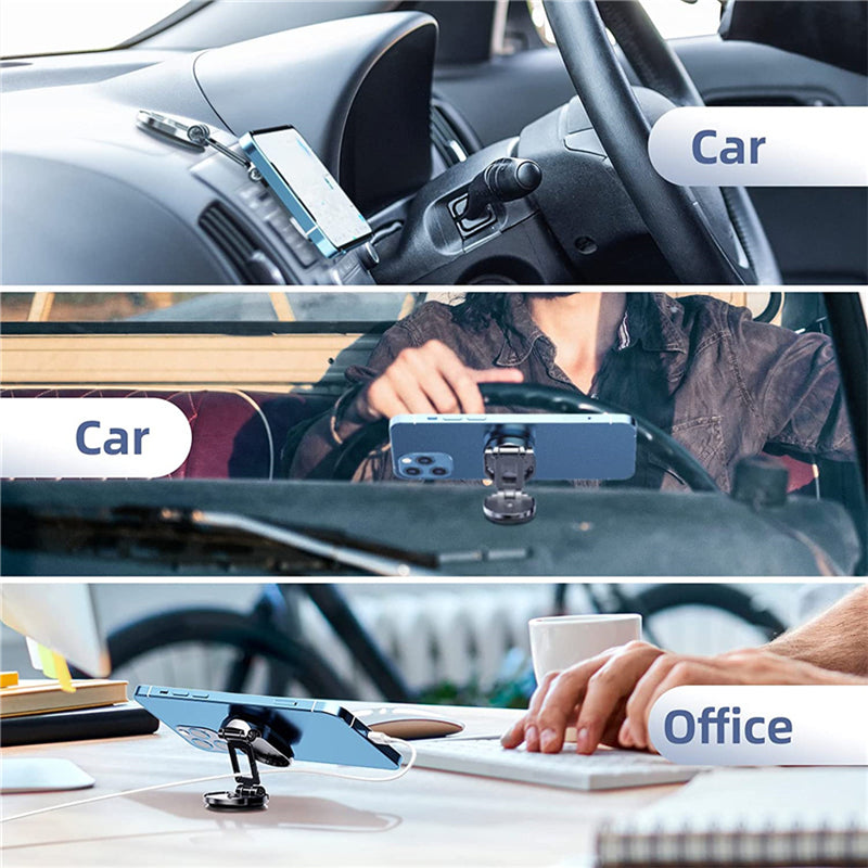 Support de Téléphone Magnétique Puissant Rotation à 360°