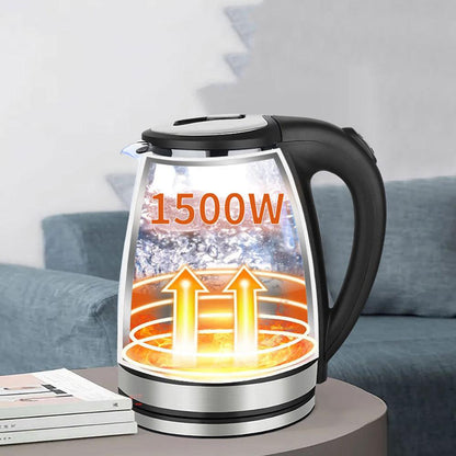 Bouilloire Électrique en Verre Chauffe Rapide avec Style et Sécurité Avancée