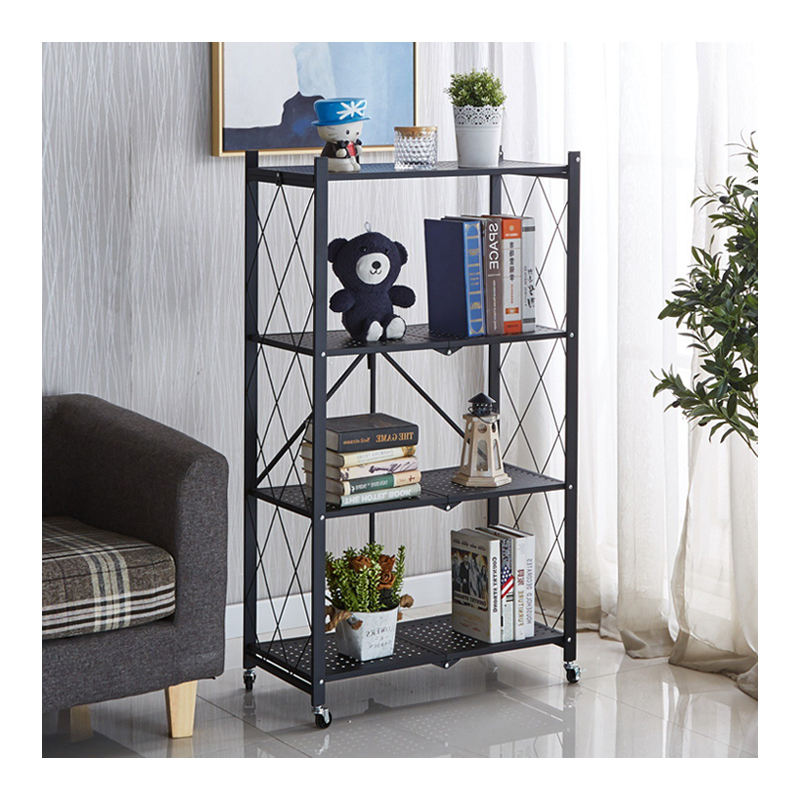 Étagère Pliable à 4 Niveaux pour un Rangement Optimal et Polyvalent