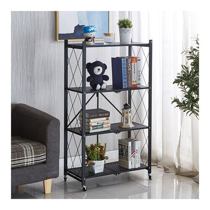 Étagère Pliable à 4 Niveaux pour un Rangement Optimal et Polyvalent