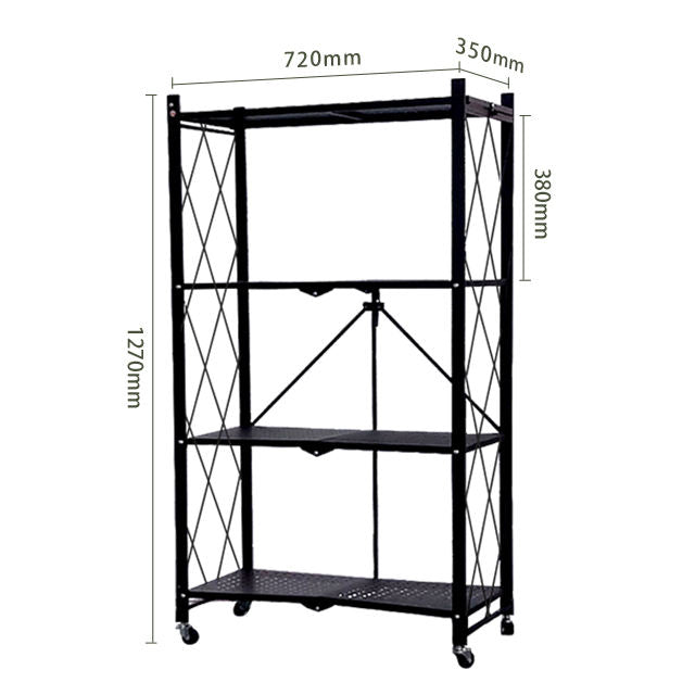 Étagère Pliable à 4 Niveaux pour un Rangement Optimal et Polyvalent